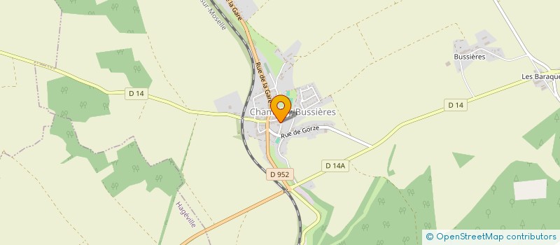 localisation de l'entreprise ROSE PASSION  CHAMBLEY-BUSSIERES