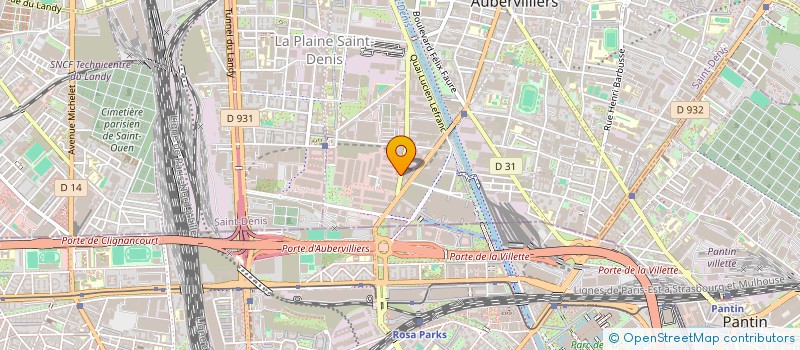 localisation de l'entreprise ROSE PINK  AUBERVILLIERS