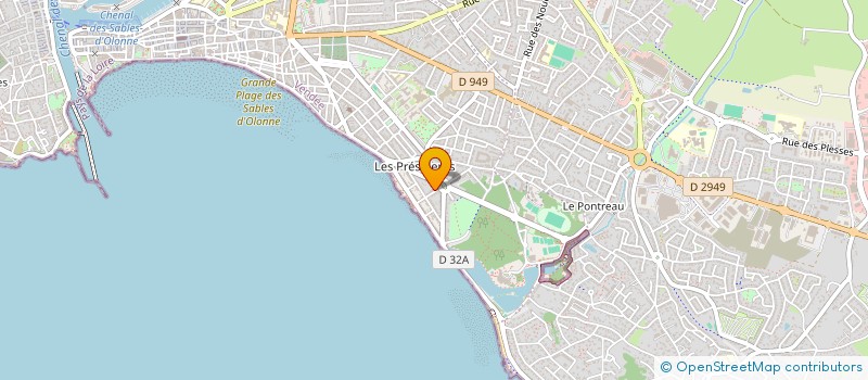 localisation de l'entreprise ROSE VACANCES à LES SABLES D'OLONNE