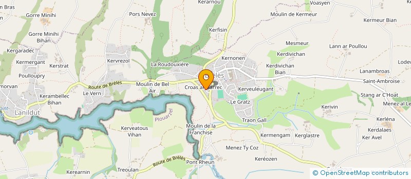 localisation de l'entreprise ROSE & VIOLETTE  BRELES