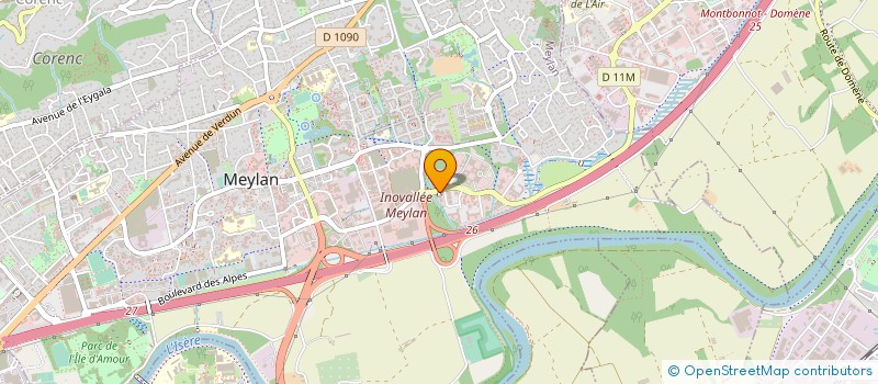 localisation de l'entreprise ROSEAU TECHNOLOGIES à MEYLAN