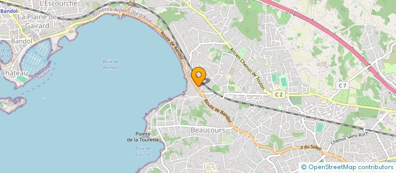 localisation de l'entreprise ROSEAUX  SANARY-SUR-MER