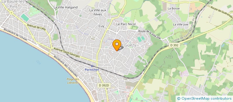 localisation de l'entreprise ROSEAUX SOURCING à LA BAULE-ESCOUBLAC