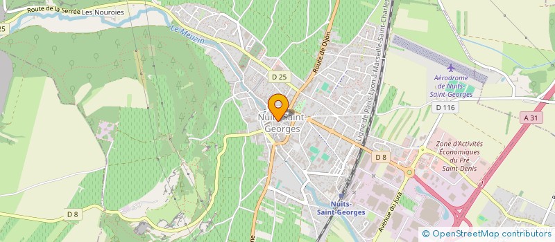 localisation de l'entreprise ROSEBELLE CERAMIQUE  NUITS-SAINT-GEORGES