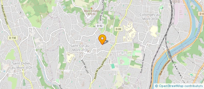 localisation de l'entreprise ROSEBUD  SAINT-CYR-AU-MONT-D'OR