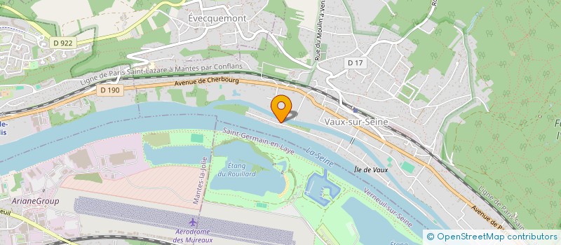 localisation de l'entreprise ROSEBUD  VAUX-SUR-SEINE