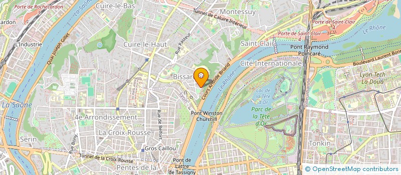 localisation de l'entreprise ROSECAMARGUE  CALUIRE-ET-CUIRE