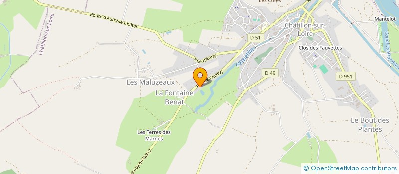 localisation de l'entreprise ROSEDIS à CHATILLON-SUR-LOIRE