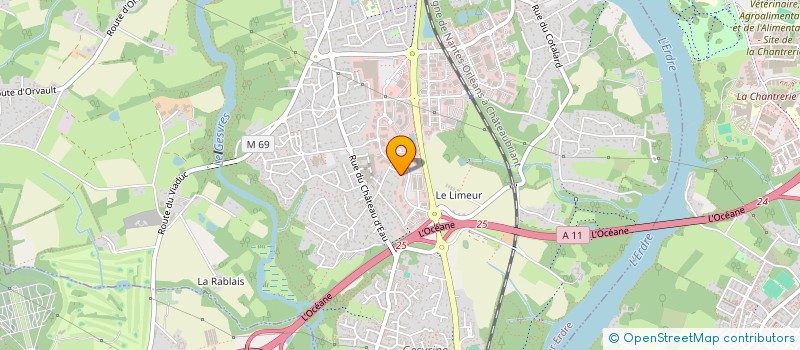 localisation de l'entreprise ROSELA à LA CHAPELLE-SUR-ERDRE