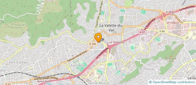 localisation de l'entreprise ROSELAM  TOULON