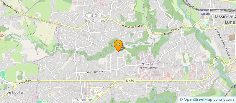 localisation de l'entreprise ROSELIE  CRAPONNE