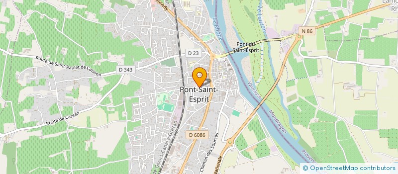 localisation de l'entreprise ROSELIGNES  PONT-SAINT-ESPRIT