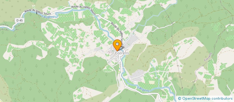 localisation de l'entreprise ROSELINE à CORRENS