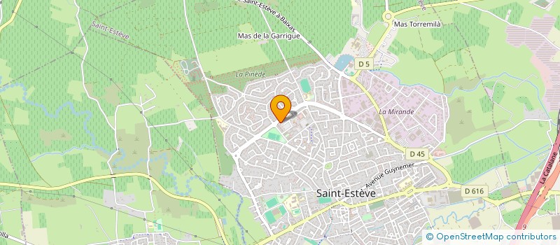 localisation de l'entreprise ROSELLINI-CAUMES  SAINT-ESTEVE