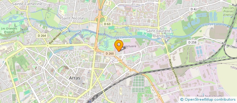 localisation de l'entreprise ROSELLO ET FILS à SAINT-LAURENT-BLANGY