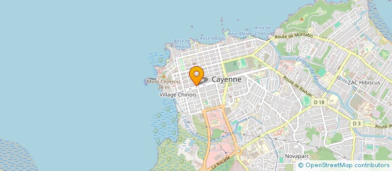 localisation de l'entreprise ROSELMARD CONDUITE à CAYENNE