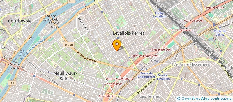 localisation de l'entreprise ROSELPHAD à LEVALLOIS-PERRET