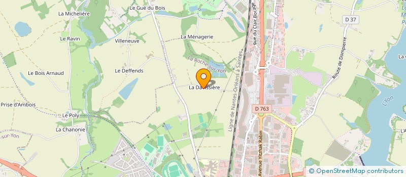localisation de l'entreprise ROSELUNE à LA ROCHE-SUR-YON