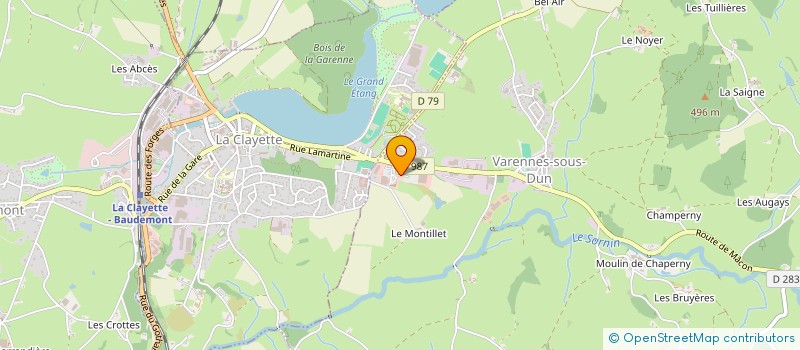 localisation de l'entreprise ROSELYNE à VARENNES-SOUS-DUN