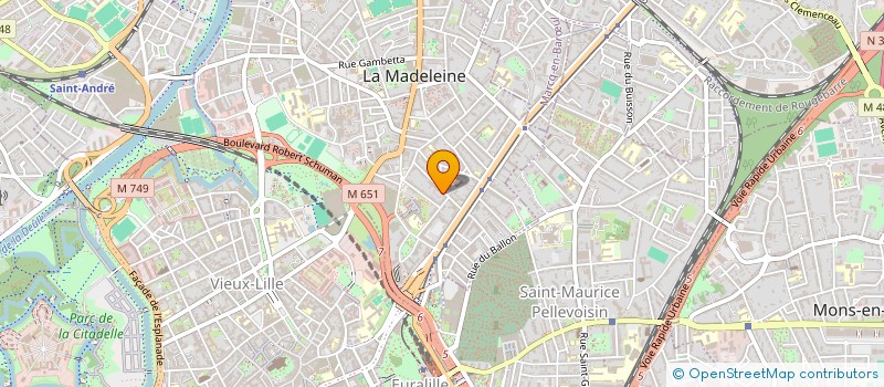 localisation de l'entreprise ROSELYNE BLAIE CONSEIL à LA MADELEINE