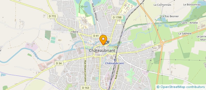 localisation de l'entreprise ROSELYNE GASDON à CHATEAUBRIANT