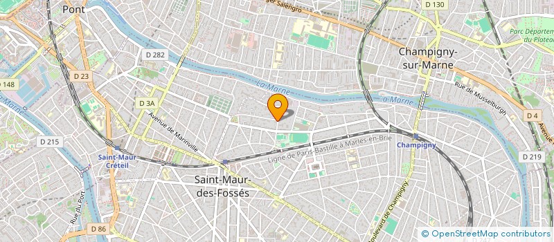 localisation de l'entreprise ROSEMAP à SAINT-MAUR-DES-FOSSES
