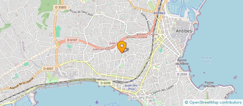 localisation de l'entreprise ROSEMARINE à ANTIBES