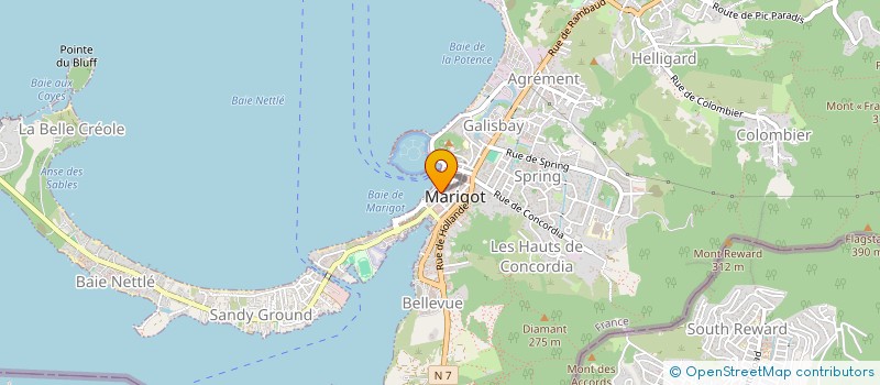 localisation de l'entreprise ROSEMARY LOLO'S  SAINT-MARTIN