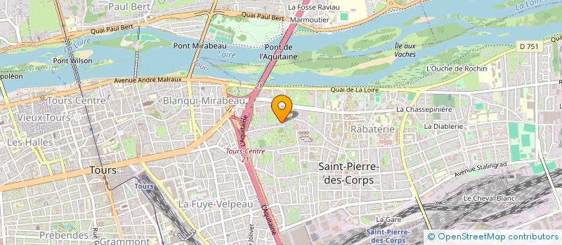 localisation de l'entreprise ROSEMONT  SAINT-PIERRE-DES-CORPS