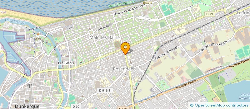 localisation de l'entreprise ROSENLILLE 2018 à DUNKERQUE