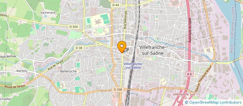 localisation de l'entreprise ROSEPARO à VILLEFRANCHE-SUR-SAONE