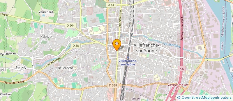 localisation de l'entreprise ROSEPARO - IMMO  VILLEFRANCHE-SUR-SAONE