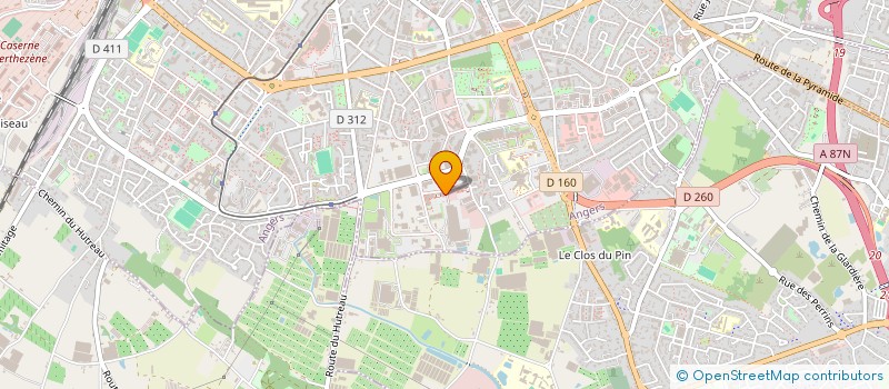 localisation de l'entreprise ROSERAIE BDTA à ANGERS