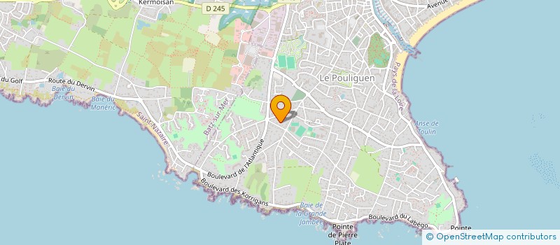 localisation de l'entreprise ROSERAY  LE POULIGUEN