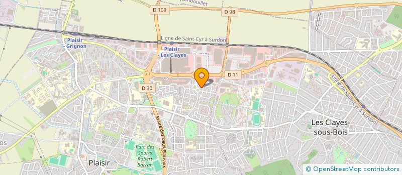 localisation de l'entreprise ROSES 2 PLAISIR à PLAISIR