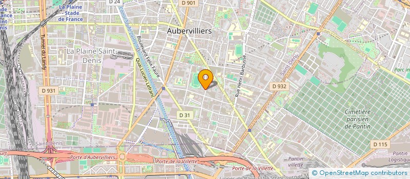 localisation de l'entreprise ROSES  AUBERVILLIERS