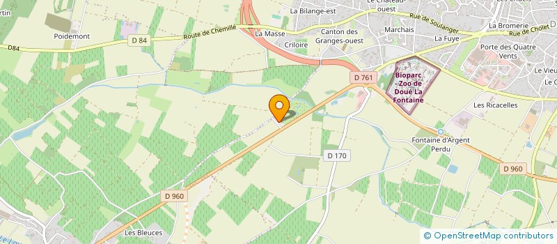 localisation de l'entreprise ROSES & FRAGRANCES  DOUE-EN-ANJOU