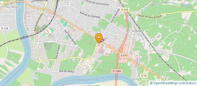 localisation de l'entreprise ROSES GARDEN  LIBOURNE