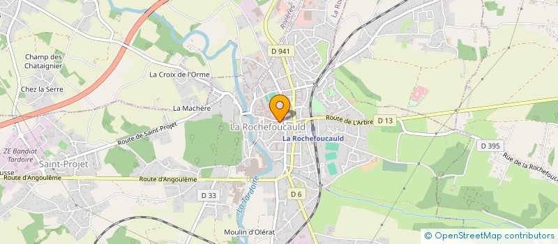 localisation de l'entreprise ROSES IMMOBILIER à LA ROCHEFOUCAULD-EN-ANGOUMOIS