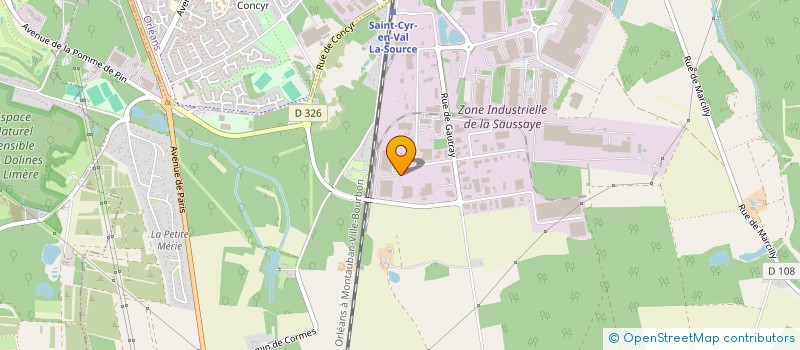 localisation de l'entreprise ROSESTATE à SAINT-CYR-EN-VAL