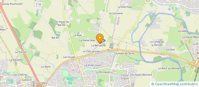 localisation de l'entreprise ROSET à SAINT-GREGOIRE