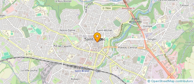 localisation de l'entreprise ROSETHA à SAINT-BRIEUC