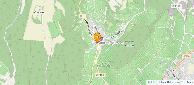 localisation de l'entreprise ROSETTE PERNAND  PERNAND-VERGELESSES