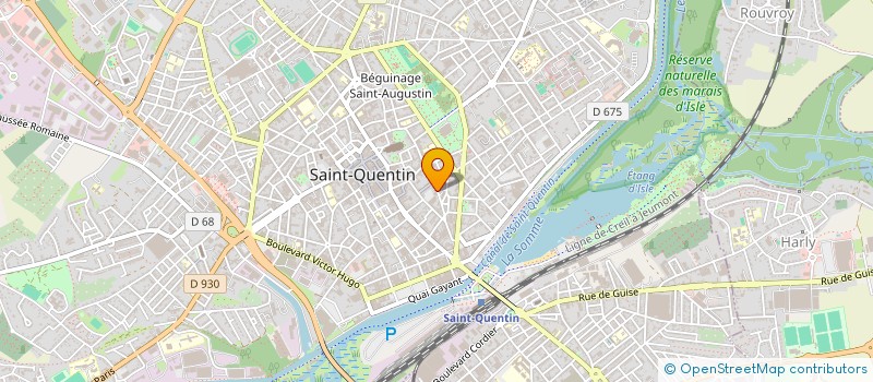 localisation de l'entreprise ROSEVAL à SAINT-QUENTIN