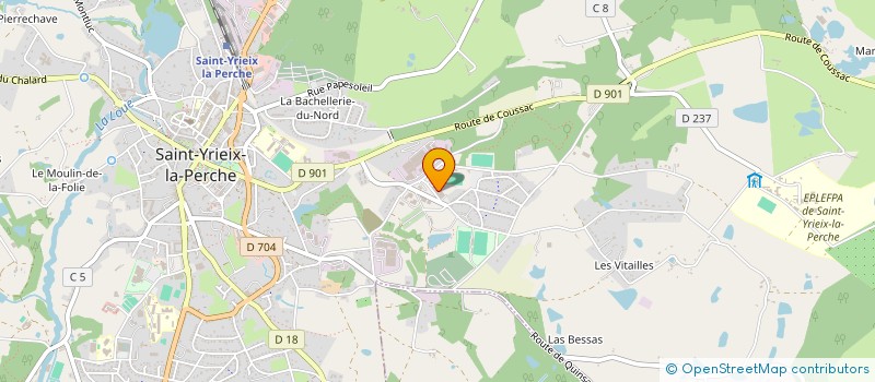 localisation de l'entreprise ROSEWOOD à ST YRIEIX LA PERCHE