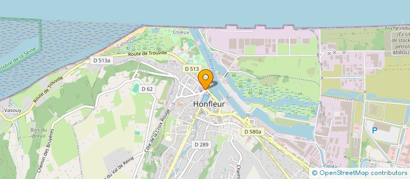 localisation de l'entreprise ROSEWOOD à HONFLEUR