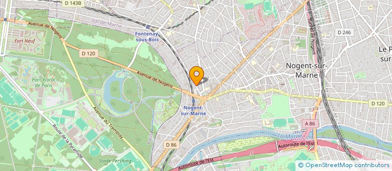 localisation de l'entreprise ROSH TRAVAUX CONSEILS  NOGENT-SUR-MARNE