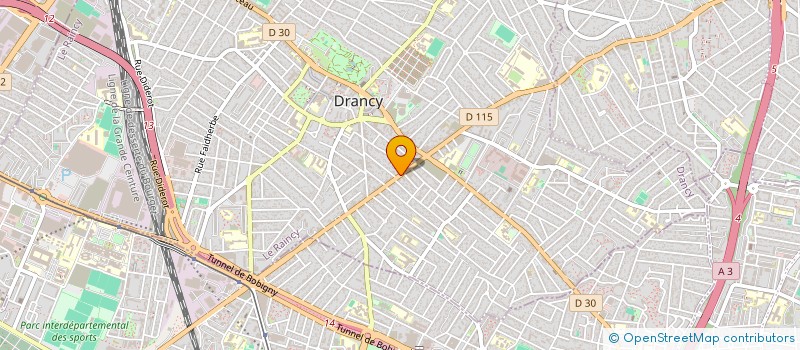 localisation de l'entreprise ROSI BAT à DRANCY