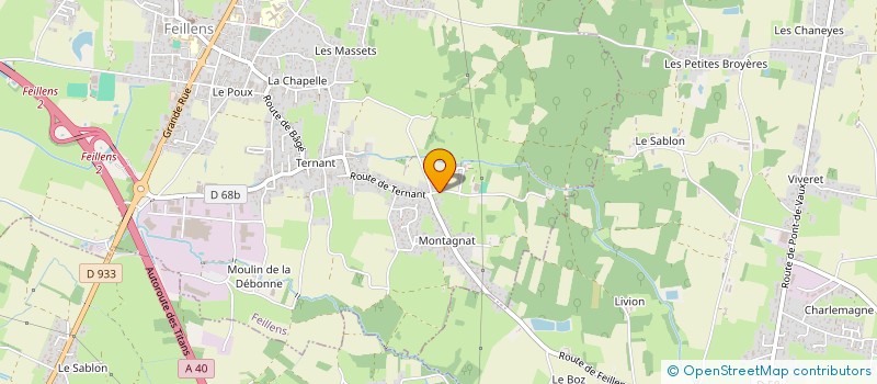 localisation de l'entreprise ROSIAM  FEILLENS