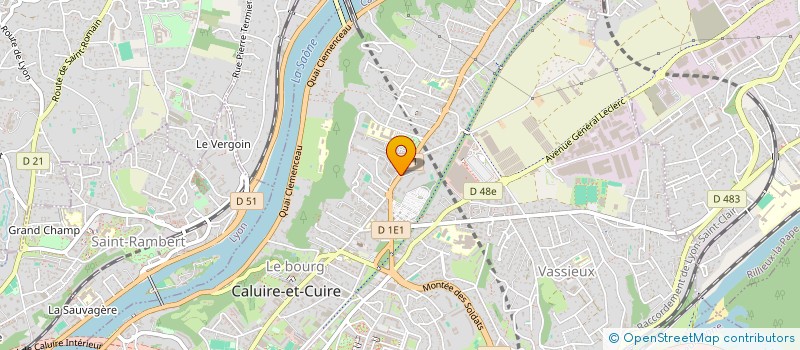 localisation de l'entreprise ROSIERE BECHAZ  CALUIRE-ET-CUIRE